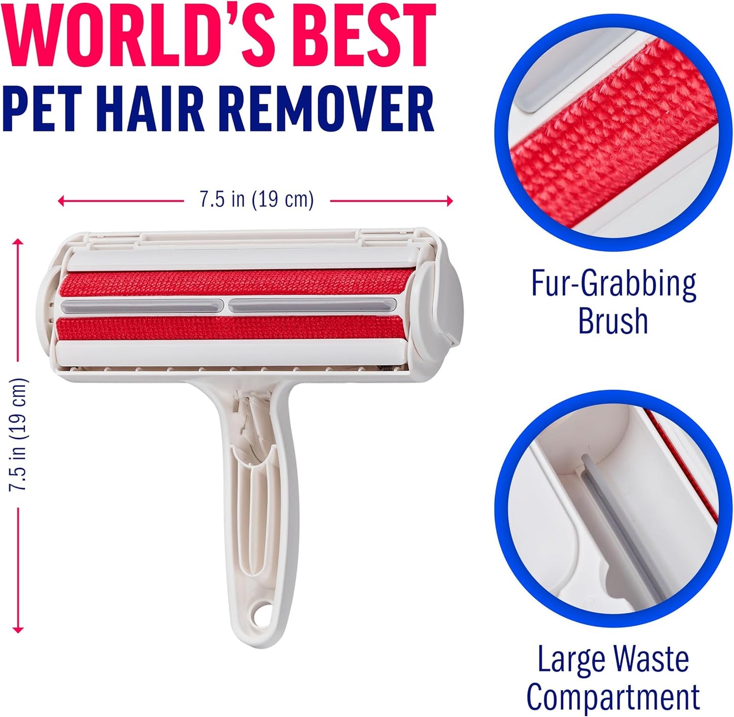 ChomChom Roller Pet Hair Remover – Reusable Lint Roller for Dogs & Cats