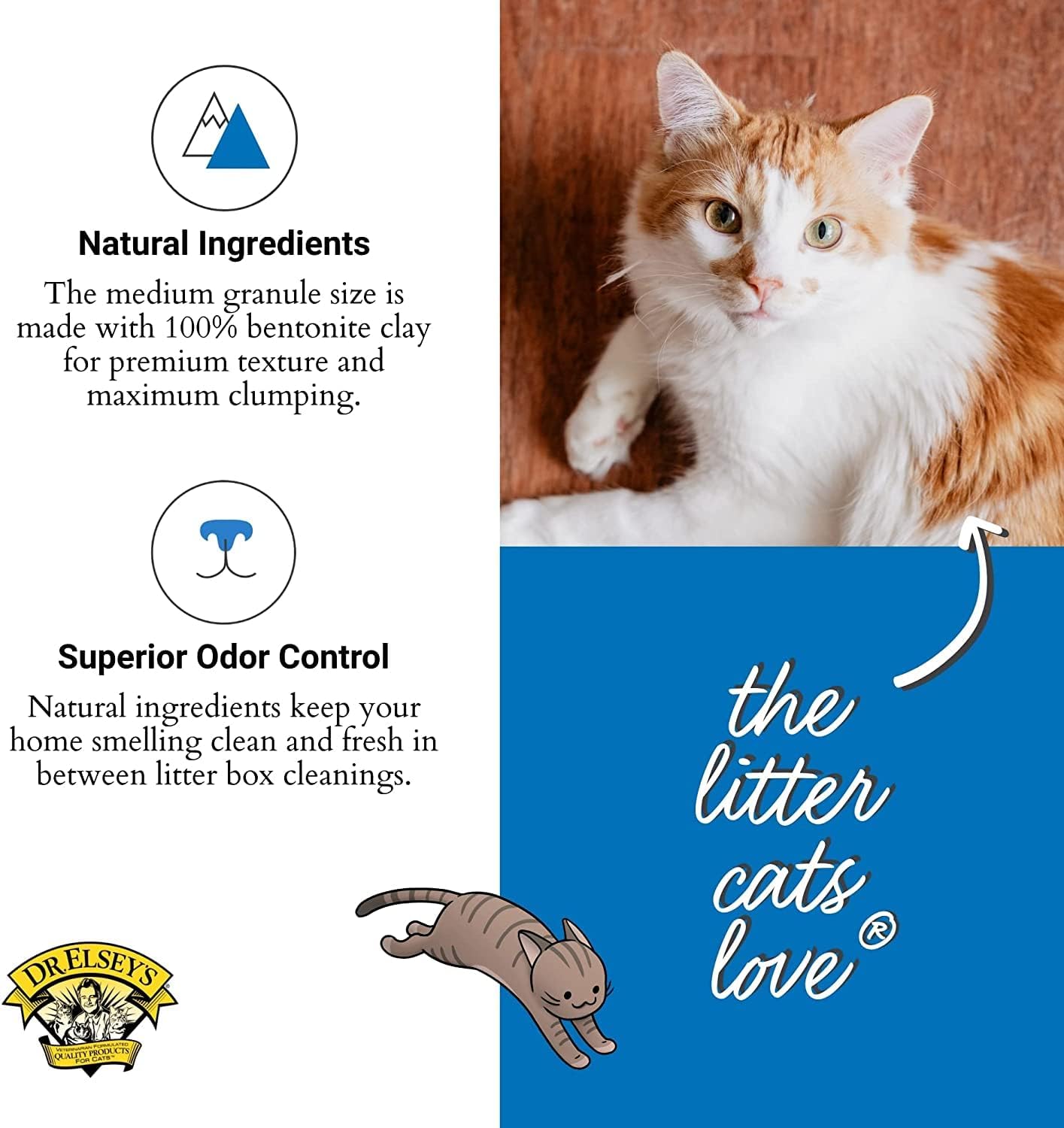 Dr. Elsey’s Ultra Unscented Clumping Cat Litter – 40 lb Bag