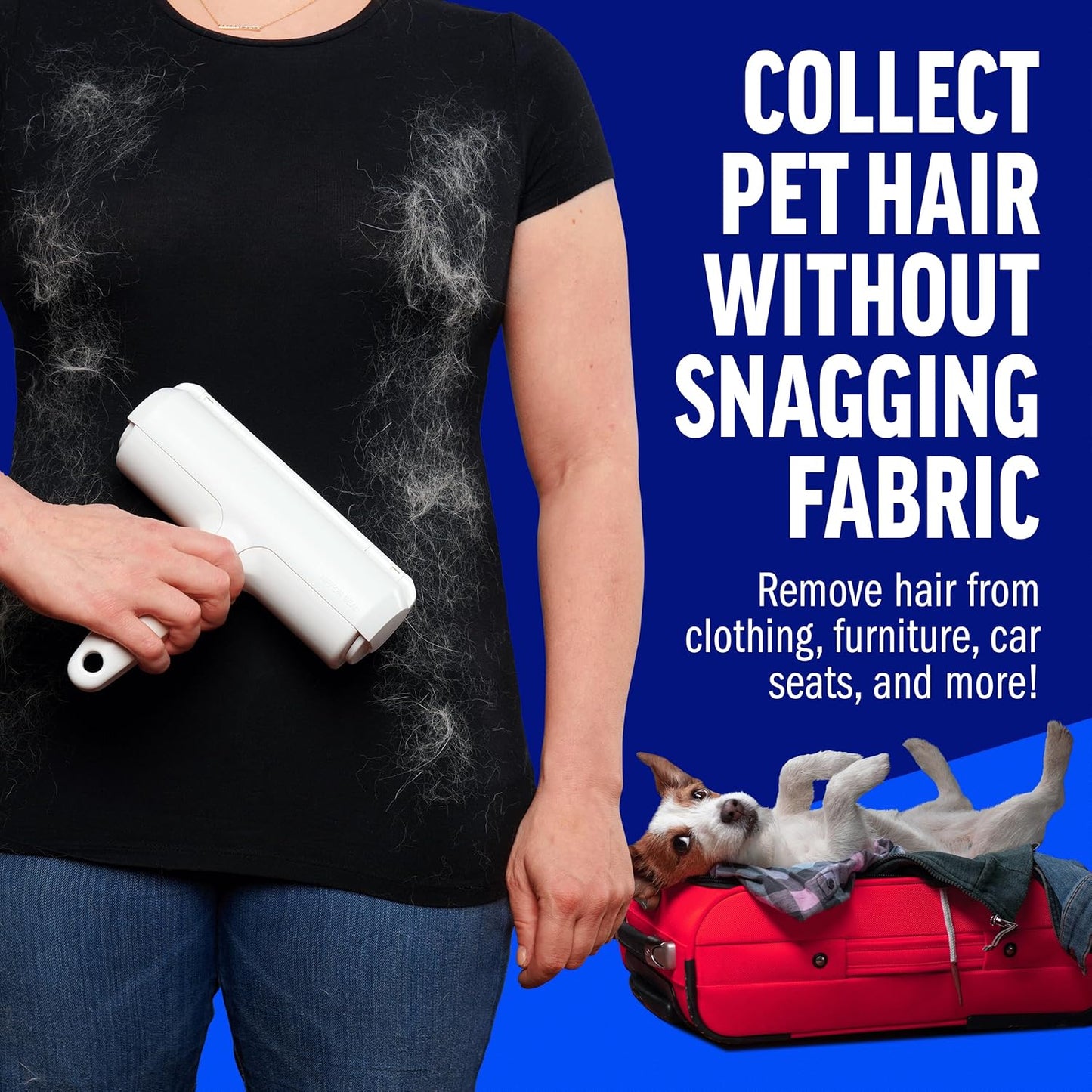 ChomChom Roller Pet Hair Remover – Reusable Lint Roller for Dogs & Cats